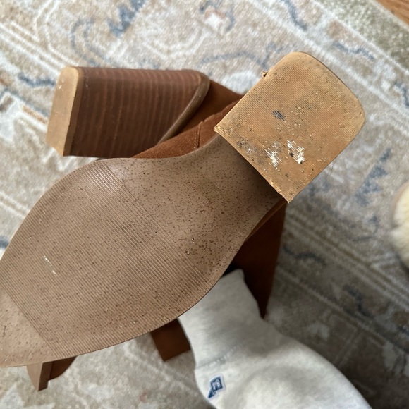 Brown Suede Knee-High Boots - Picture 2 of 3